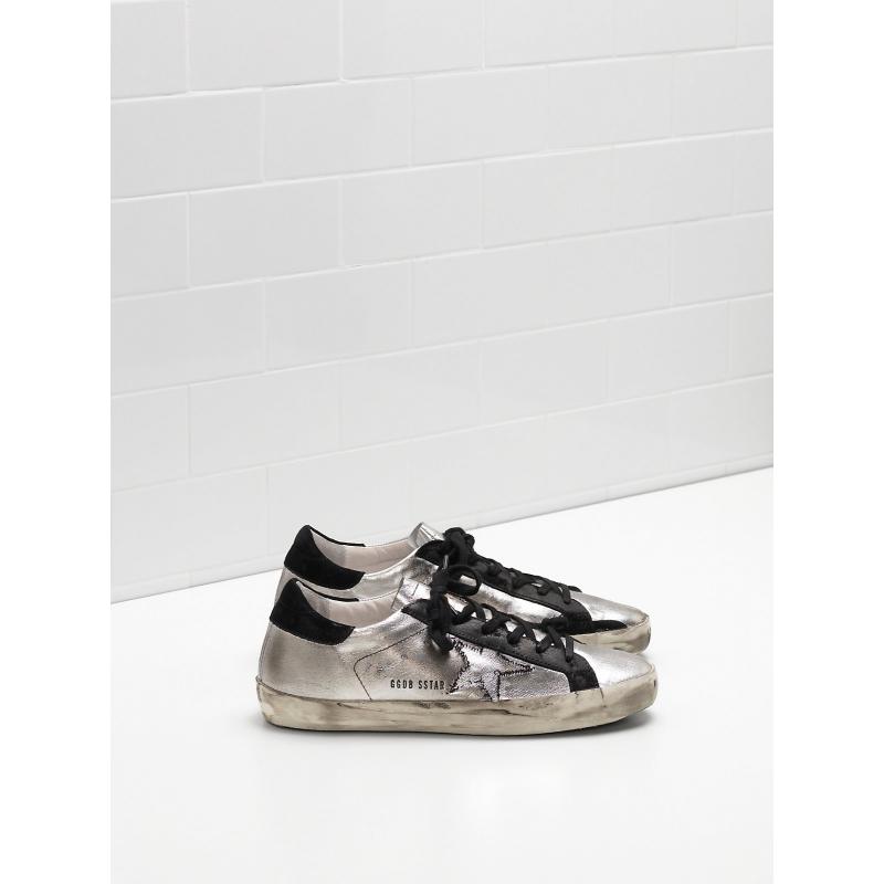 Golden Goose Superstar Sneakers G30WS590.B17 Laminated Calf Leather