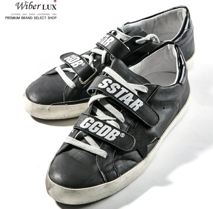 Golden Goose Black Buckle Sneakers