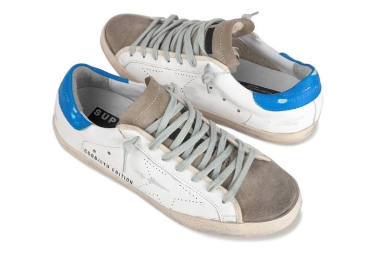 Golden Goose Blue Sole Sneakers