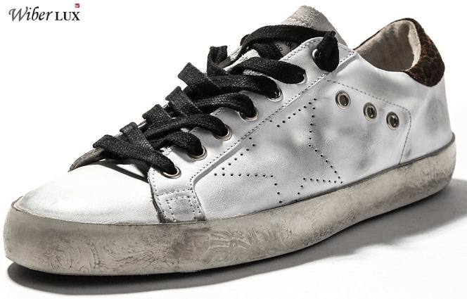 Golden Goose Leopard Coffee Sole Sneakers