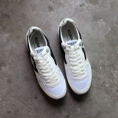 Golden Goose Running White Black Handmade Shoes