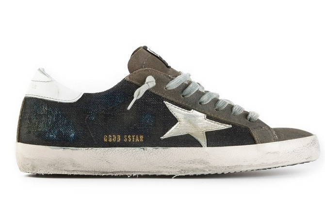 Golden Goose Superstar Brown Navy Jeans Handmade