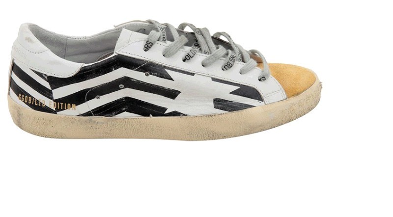 Golden Goose Superstar White Black Handmade Shoes