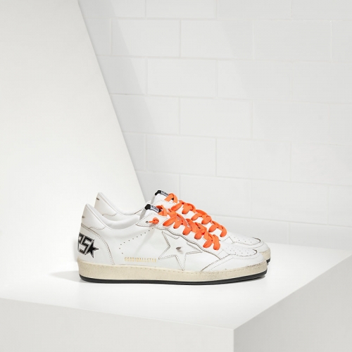 Golden Goose Sneakers Ball Star In Pelle Con Stella In Pelle