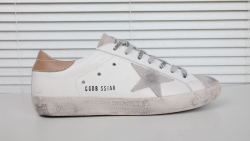 Golden Goose White Beige Handmade