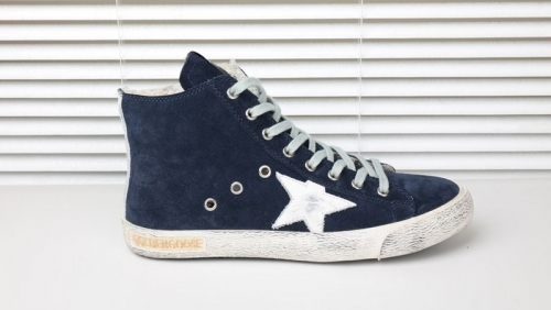 Golden Goose Francy Suede Navy Handmade