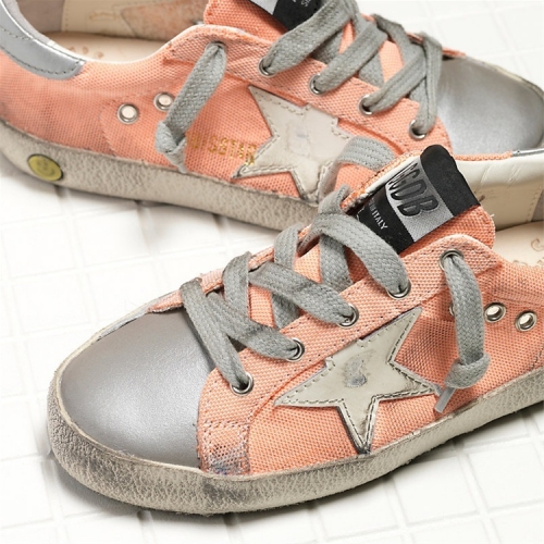 Golden Goose Orange Sneakers