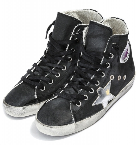 Golden Goose Francy Black & Purple